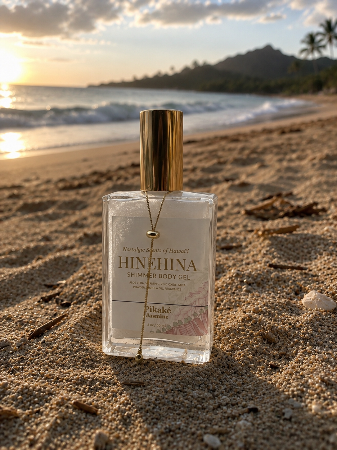 SPECIALTY 4 OZ BOTTLE : Hinehina Shimmer Body Gel